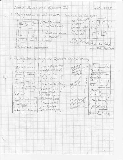 Sketch 2: Persistent Search Bar with Live Updates