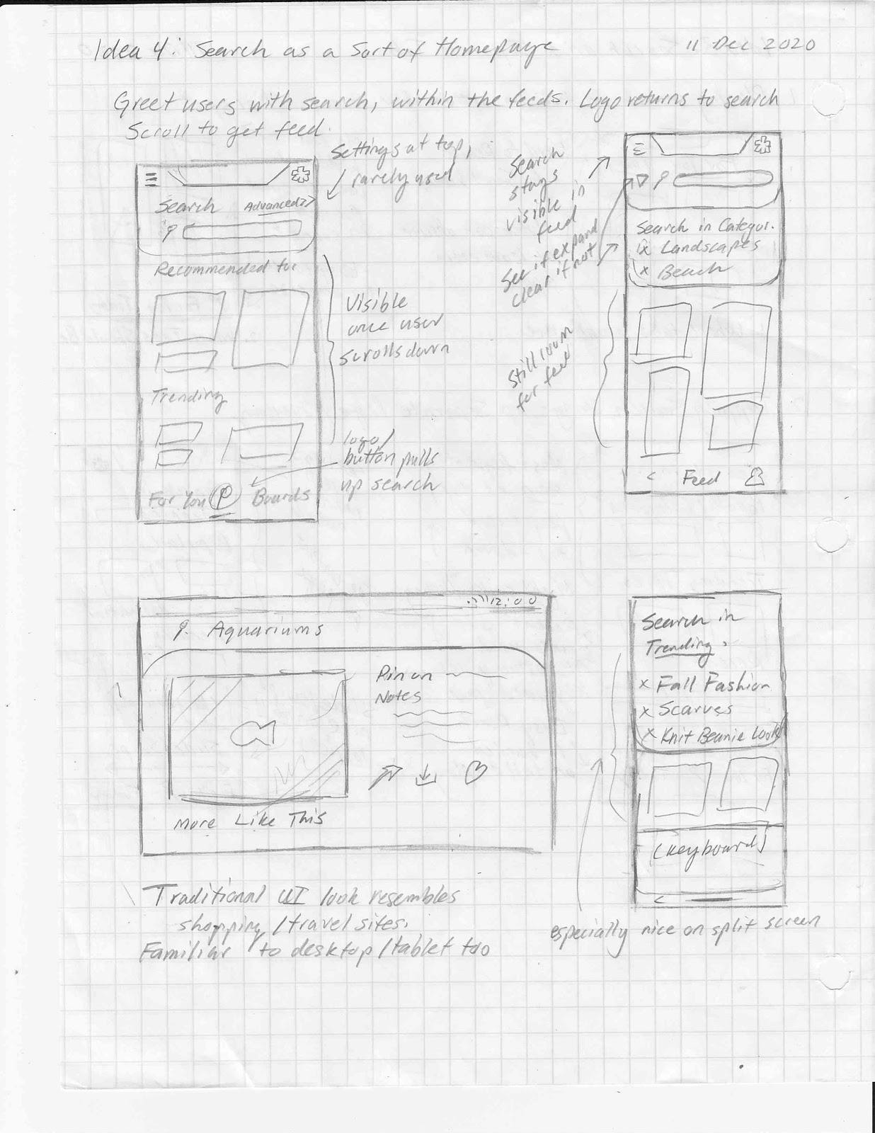 Sketch 2: Persistent Search Bar with Live Updates